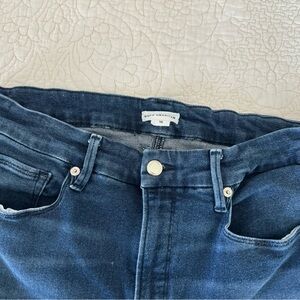 EUC Good American Good Waist Raw Hem Skinny Jeans Size 15